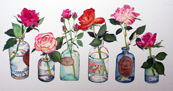 roses and vintage bottles right section.jpg
